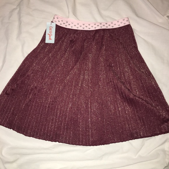 NWOT Cat /& Jack Coral Heart Skirt Skort size XL 14//16